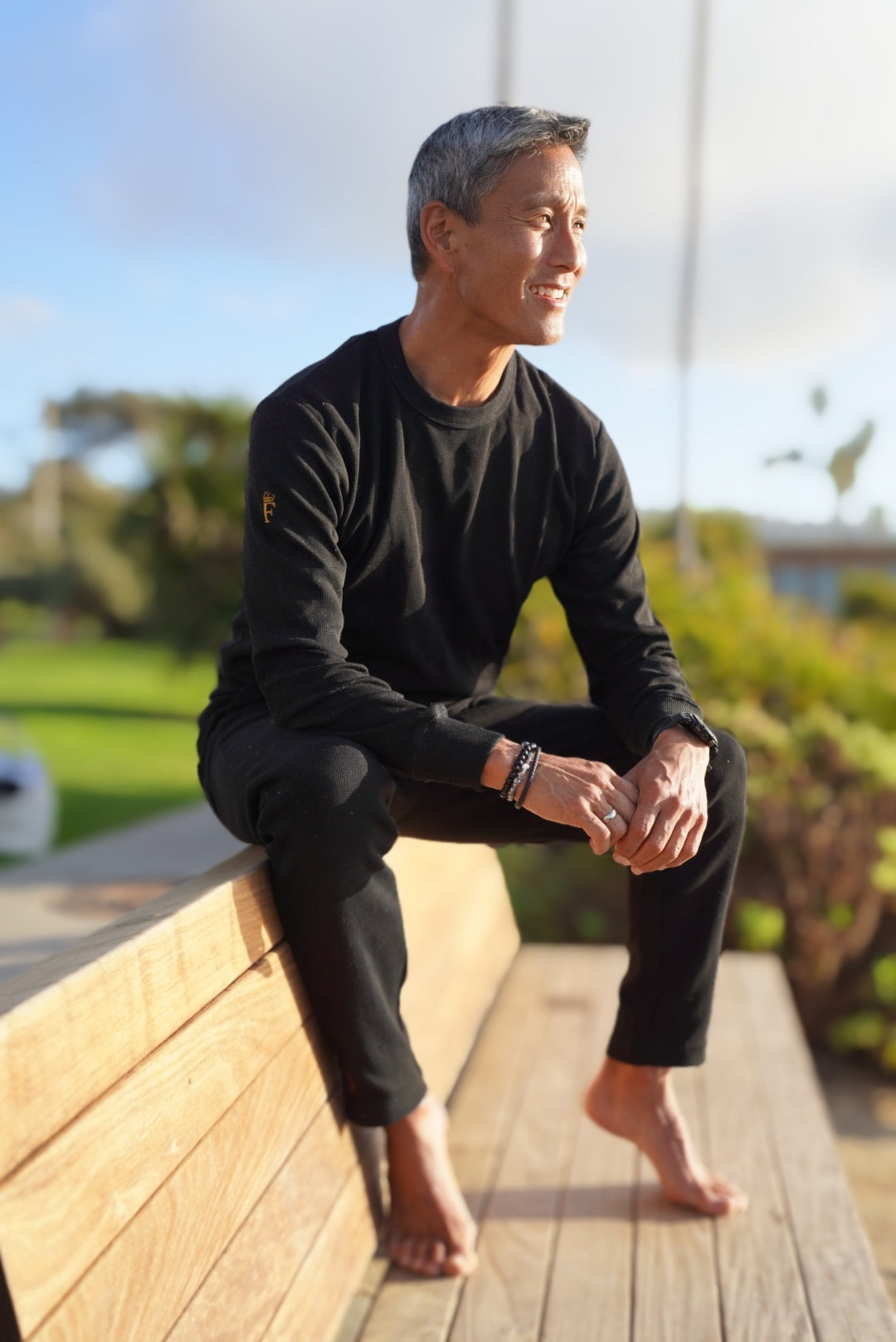 Waffle Cotton Sweatpants