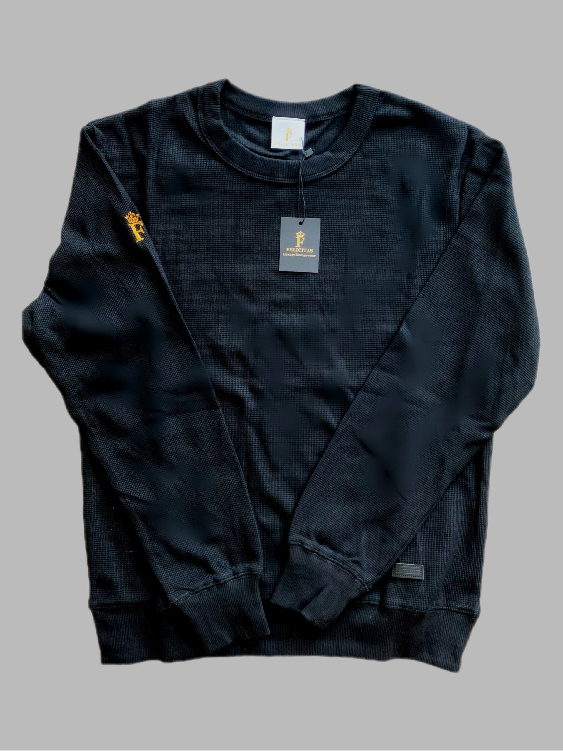 Waffle Cotton Crewneck