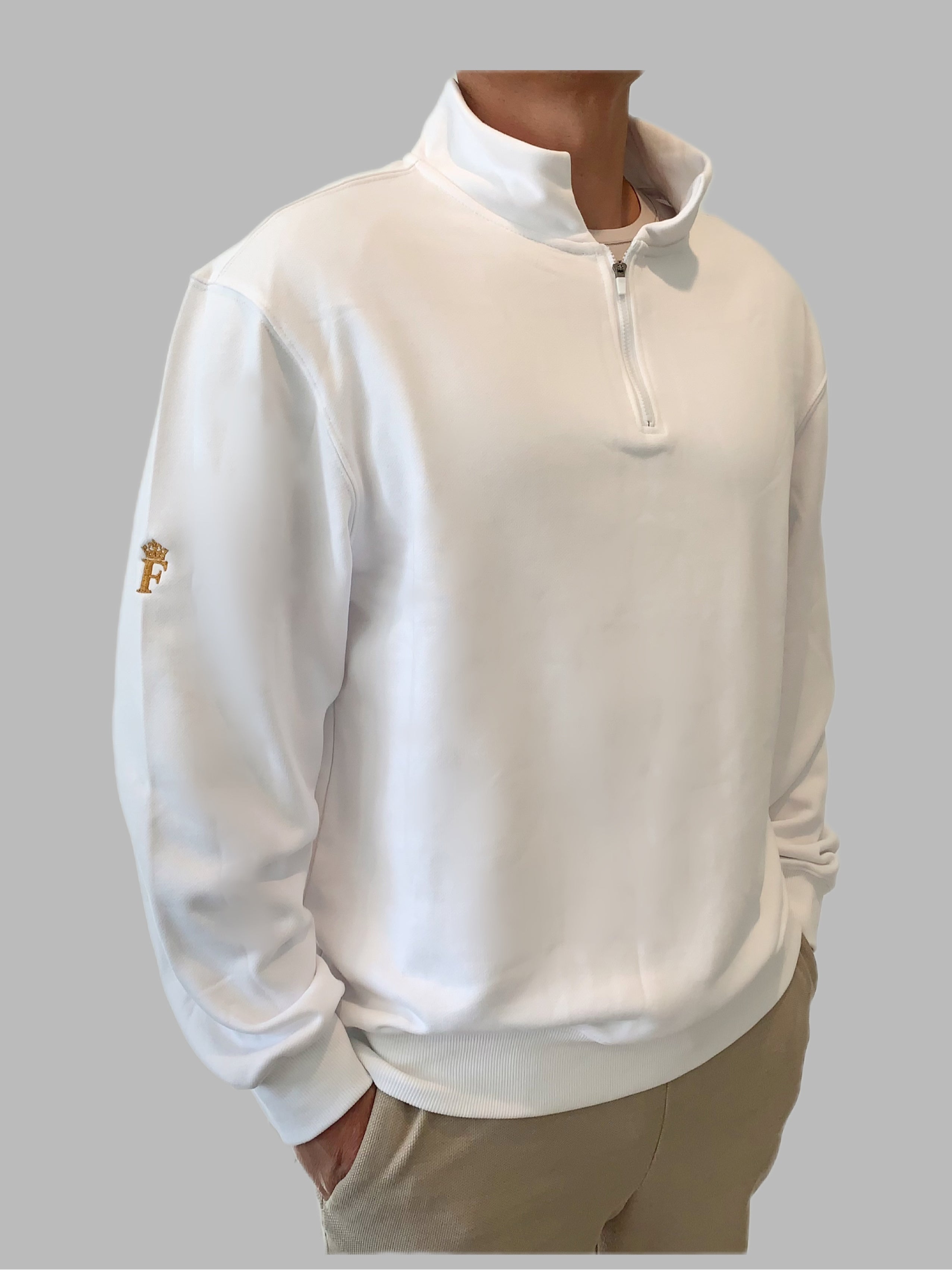 Cotton Half Zip Pullover